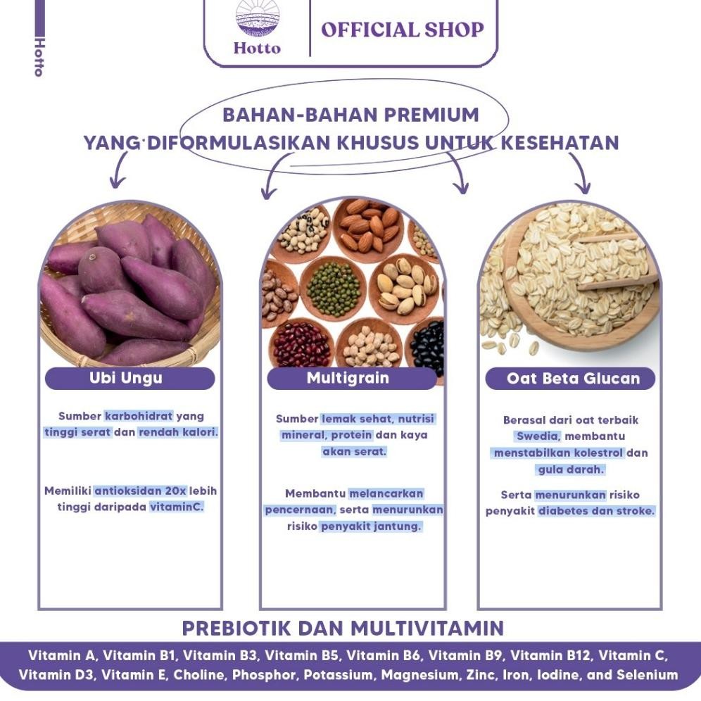 

H Purto Multrain Pule Potato Ubi Ungu Hotti 1 Pouch ( 16 Sachet )- H Offifcial Shop