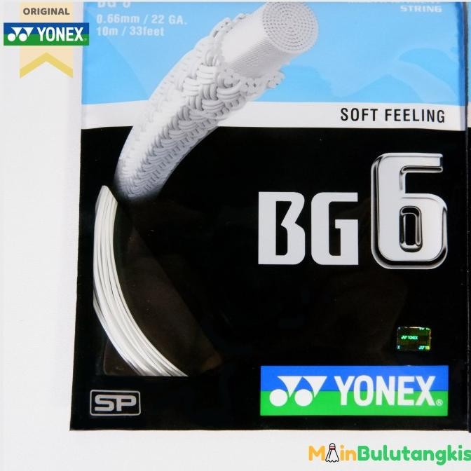 Senar Raket Badminton YonexSP BG 6 Original 100% [terbaik]