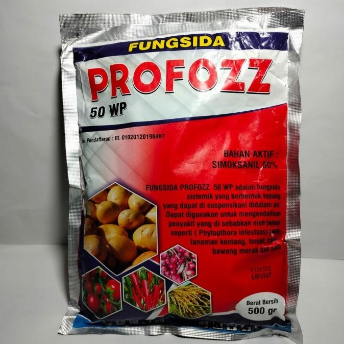 fungisida sistemik PROFOZZ 50WP 500gram Simoksanil Obat Pertanian