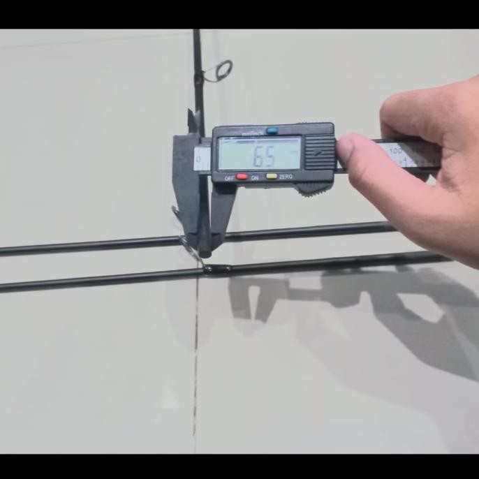 Ujung Joran Solid Carbon 90cm - Top section K-Series untuk Joran 180cm DIN