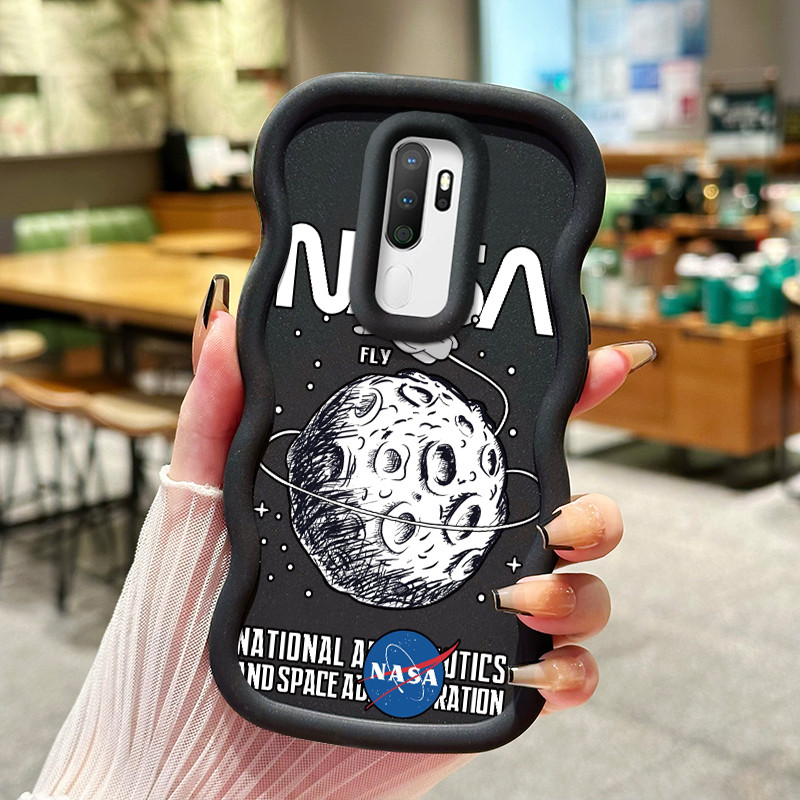 Casing Hp Untuk OPPO A5 2020 A9 2020 Case NASA astronot anti selip tekstur lembut softcase batas gel