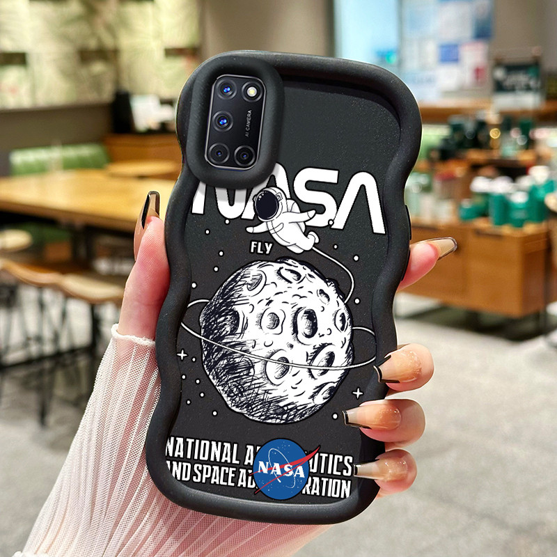 Casing Hp Untuk OPPO A52 A72 A92 Case NASA astronot anti selip tekstur lembut softcase batas gelomba
