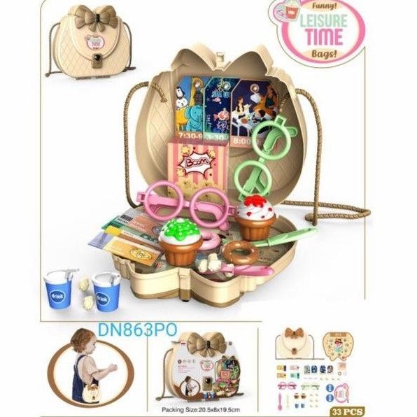 MAINAN CAKE ICE CREAM KOPER TAS / MAINAN KUE ULANG TAHUN ES KRIM