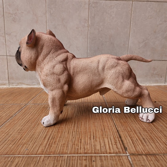 Patung Anjing American Bully Pajangan Pitbull Jumbo Decoration Home Gercep