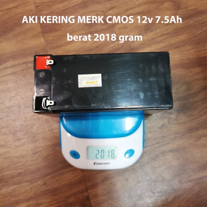 Aki Kering Merk Cmos 12V 7,5Ah Original - Accu - Battery- Baterai Murah