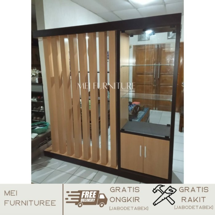 Lemari Partisi Penyekat Ruangan 2 Muka/Sisi Depan Belakang Terlaris