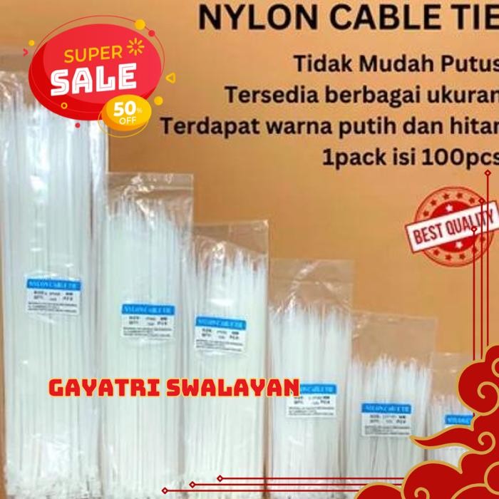 

KABEL TIS CABLE KABEL TIES CABLE TIES KABEL TIS CABLE TIE KLIP 100 150 200 300 ISI 100 MENGAGUMKAN!