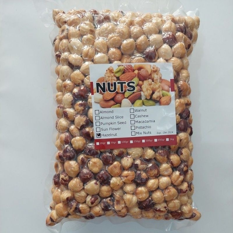 

roasted hazelnut kacang hazelnut panggang 1kg