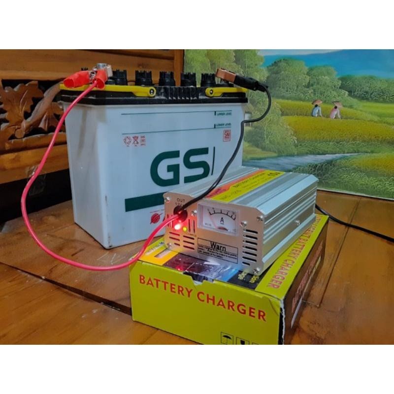 Cas Aki Usat  Pengisian Cepat Otomatis 10 Amper  Motor Mobil Truk