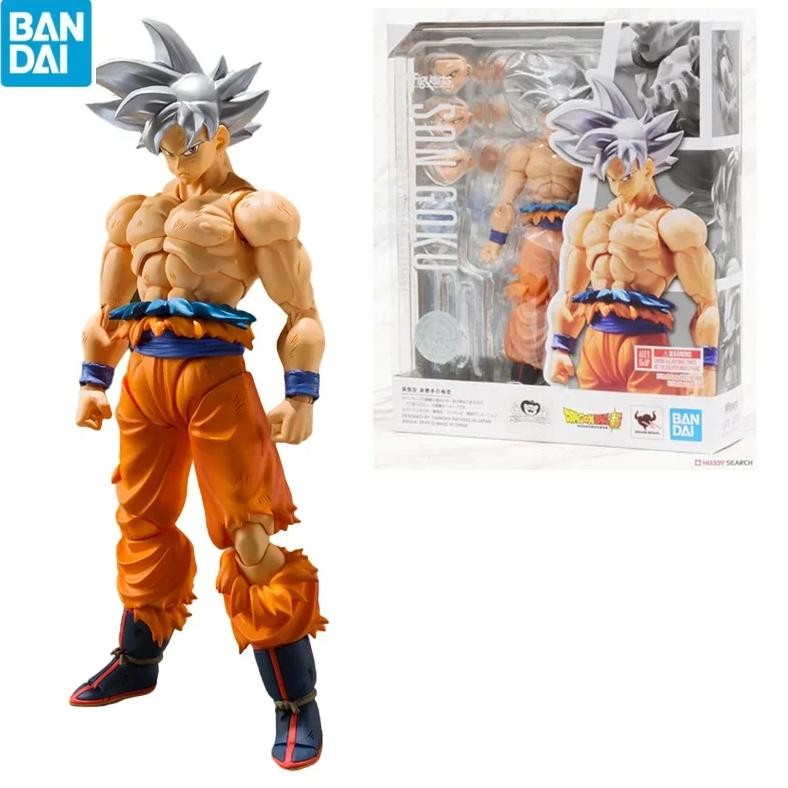 Original Bandai Dragon Ball Z Anime Figure Shf Super Migatte No Gokui Silver Hair Son Goku Kakarotto
