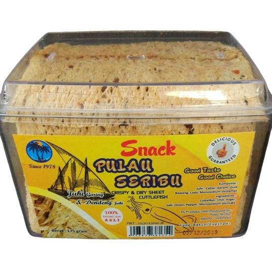 

Makanan Ringan Juhi Snack Juhi Pulau Seribu Toples Sedang cemilan cumi kering