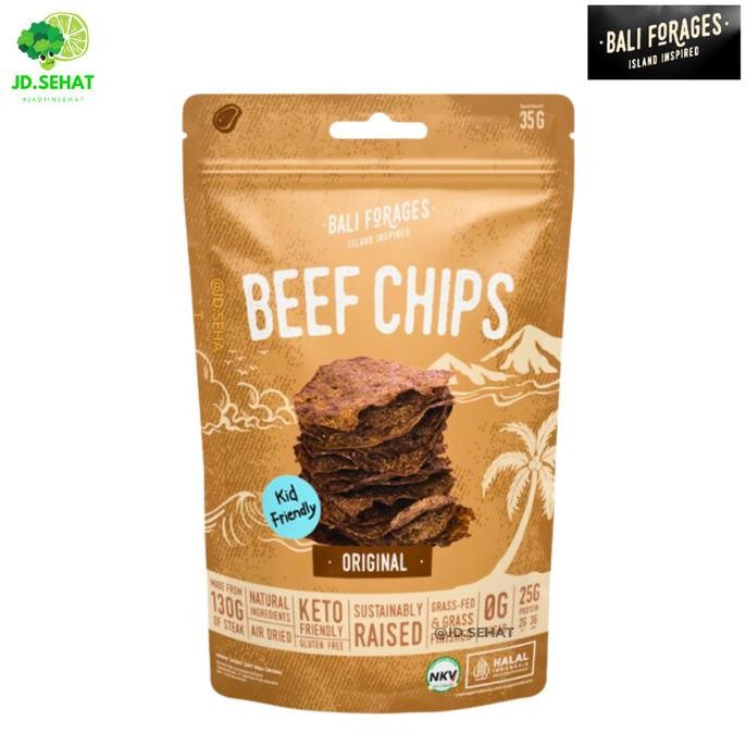

Beef Chips BALI FORAGES Keripik Daging Sapi Original Air Dried Protein