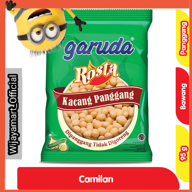 

garuda Rosta Kacang Panggang Rasa Bawang 95 g