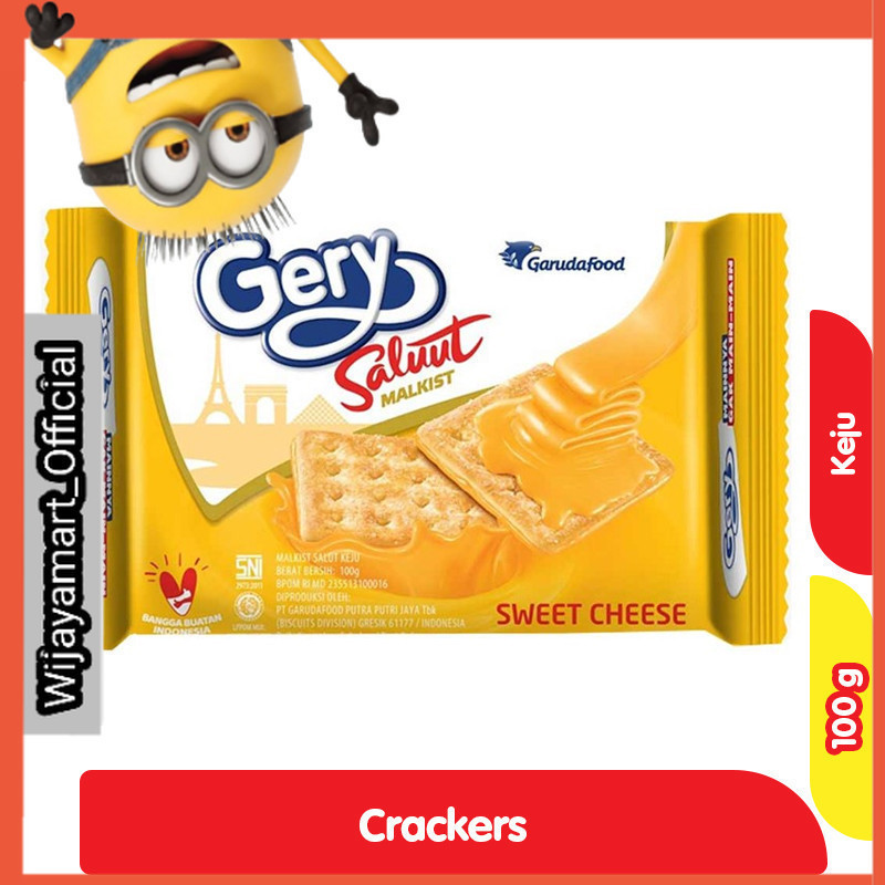 

Gery Saluut Malkist Crackers Keju 100 g