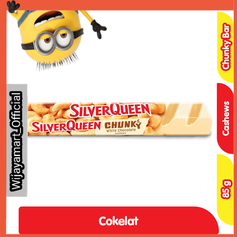 

SilverQueen Chunky Bar White Cokelat Cashew 85 g