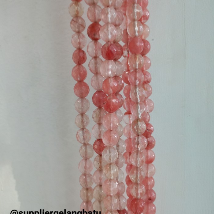 

Batu Chery quartz cutting 10mm natural pink