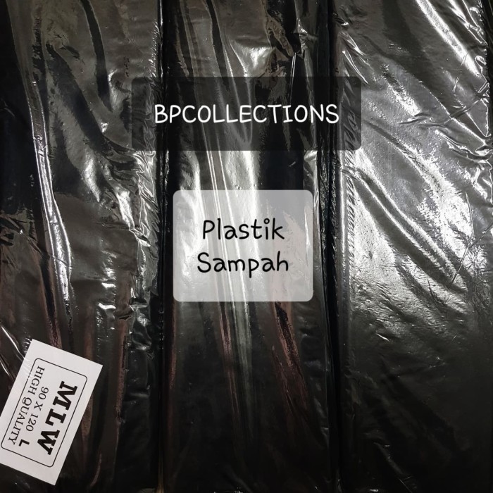 PROMO 1 BALL PLASTIK SAMPAH MLW 50x75 60x100 90X120 KANTONG TRASH BAG GOJEK