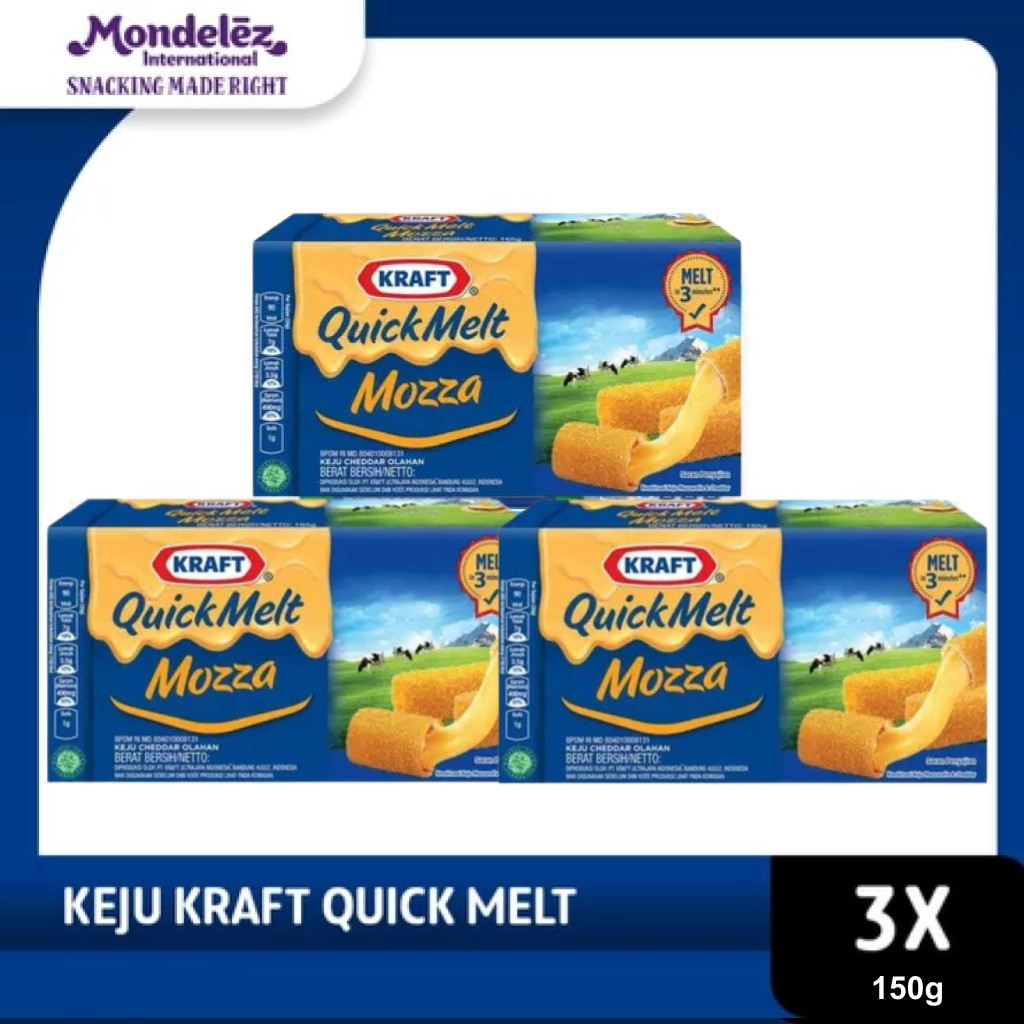 

Kraft Quick Melt Mozza Cheese 150g - triple pack