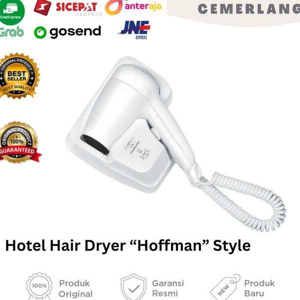 Hoffmann HRD.HFM.811 Pengering Rambut Hotel Wall-Mounted Putih 1300W
