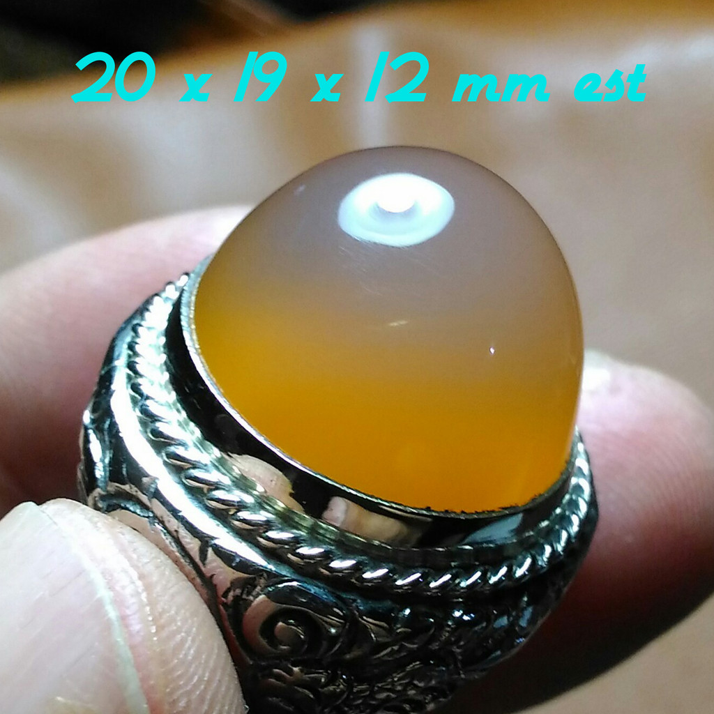 Natural Obi Nucleus Alas Kuning Pucuk Lebam size Ideal Mumbul Njenong Ring Ukir Bali