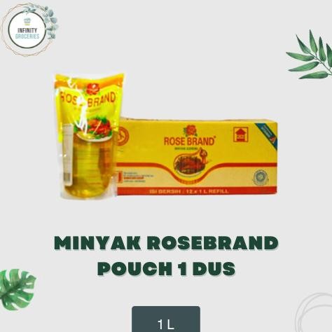 

MINYAK GORENG ROSEBRAND KEMASAN 1 L POUCH 1 DUS MURAH !!