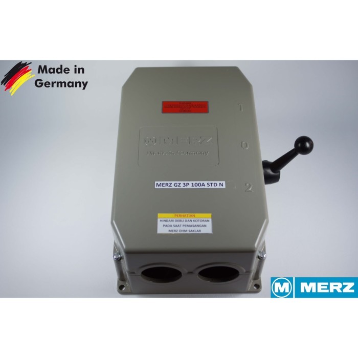 TERBARU MERZ GZ 100A/3P BUATAN JERMAN (STD N) COS/Ohm Saklar/Handle Genset