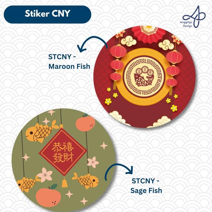 

TERBATAS Stiker Toples CNY Sticker Toples Imlek Label Happy Chinese New Year