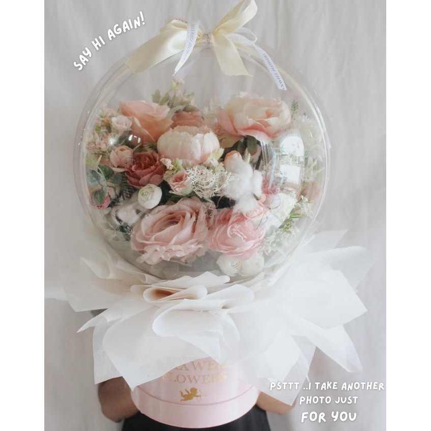 Bunga Balon Bunga Hadiah Bunga Buket Rangkai Bertahan Selamanya DS76