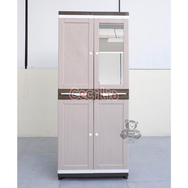 CLUB Justin Ultra Grand Printing Kunci Cermin Lemari Plastik Printing Lemari Plastik Susun