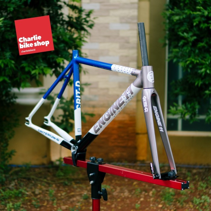 TERBARU Frameset Fixie ENGINE 11 CRIT-D 2024 - Metal Blue BISA GOSEND
