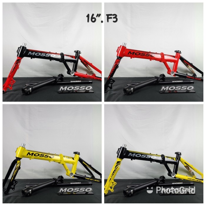 TERBARU Frame Fork Lipat MOSSO F3 DISC 16 inch