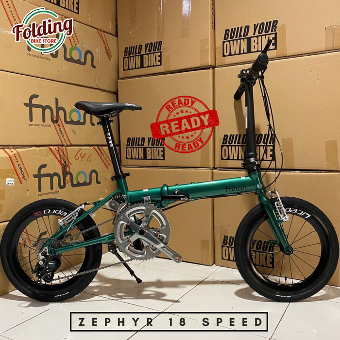 TERBARU Frame Fnhon Zephyr Alloy 16inch - Foldingbike Sepeda Lipat Seli BISA GRAB