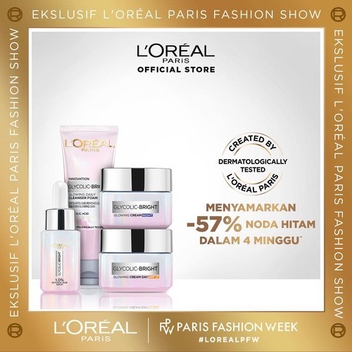 L'Oreal Glycolic Starter Kit Trial Set Package Skincare