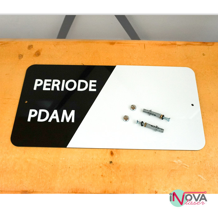 

Papan Stand Meter Pdam Akrilik Acrylic Minimalis Modern