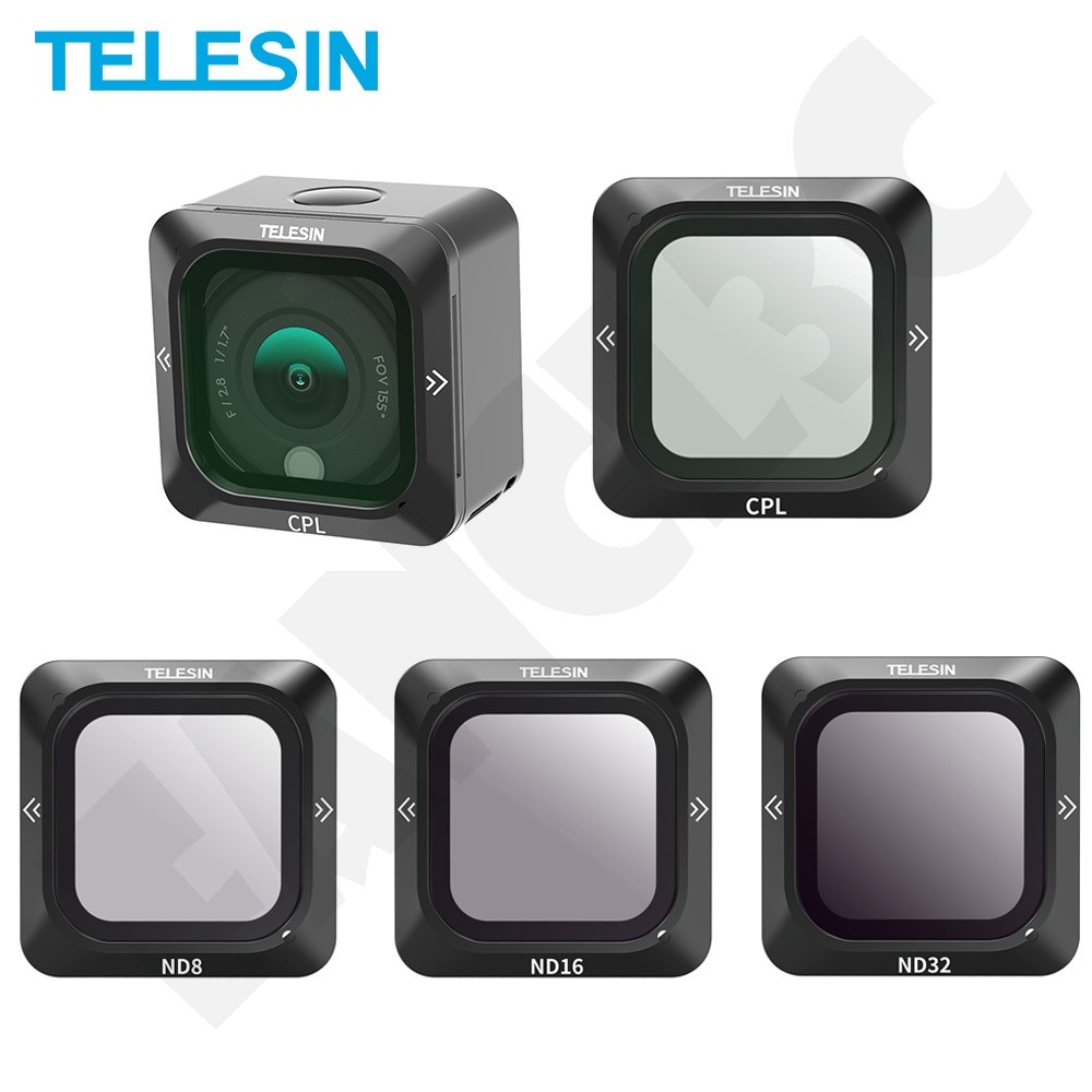 Set Filter Lensa TELESIN CPL ND8 ND16 ND32 Untuk DJI Action 2 ND CPL Lens Filter Aksesoris Bingkai P