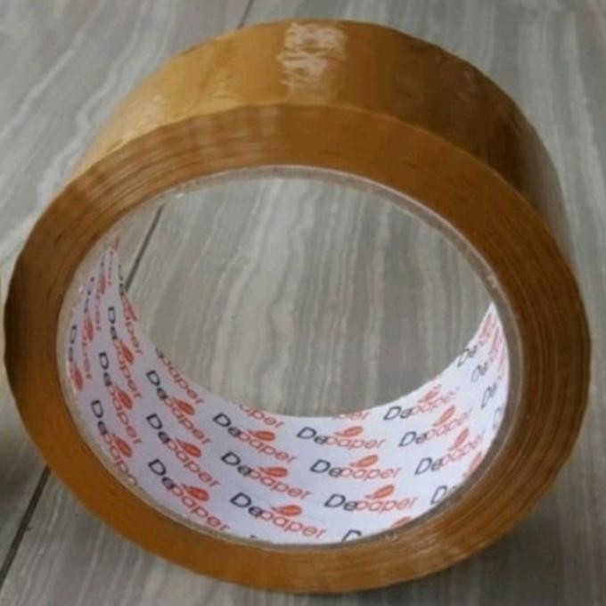

@=@=@=@=] Lakban bening/coklat depaper 2 inchi