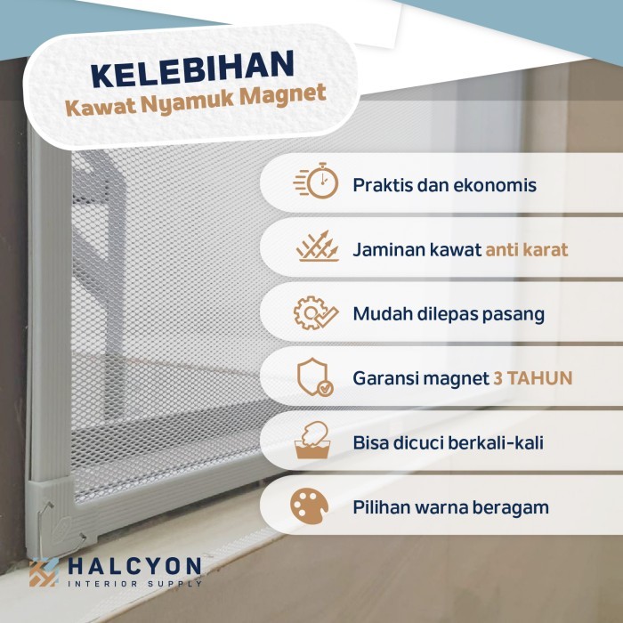 KASA/KAWAT NYAMUK MAGNET HOZE SEMI MINIFLEX UK. DIBWAH 0.5M2