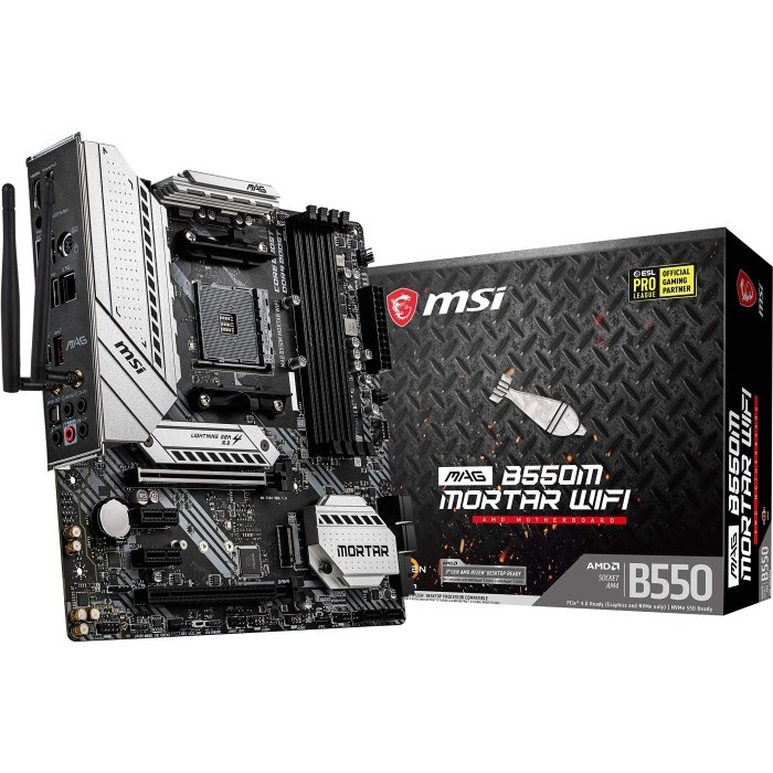 BISA GOSEND MOTHERBOARD MAG B550M MORTAR WIFI (AM4, AMD B550M,DDR4) TERMURAH
