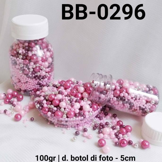

*****] BB-0296 Sprinkles sprinkle springkel 100gr mutiara pink ungu