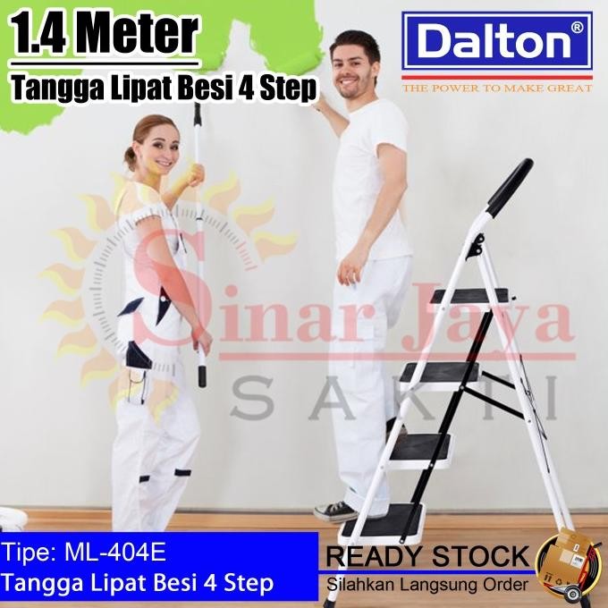 Terjangkau Tangga Lipat Duduk 3-6 Step Dalton | Tangga Besi Dengan Step Lebar