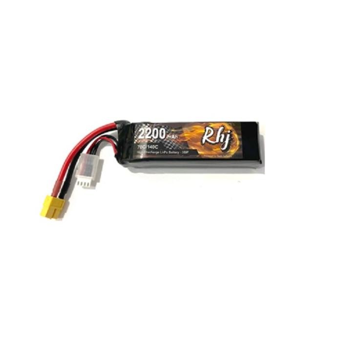 Murah Rhj Batre 2200Mah 70C 3S 11.1V Baterei Lipo Battery With Xt60 Plug