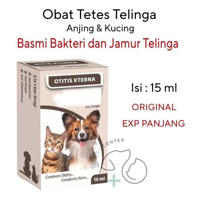 Promo Obat Tetes Telinga Anjing Kucing Otitis Xterna Isi 15 Ml
