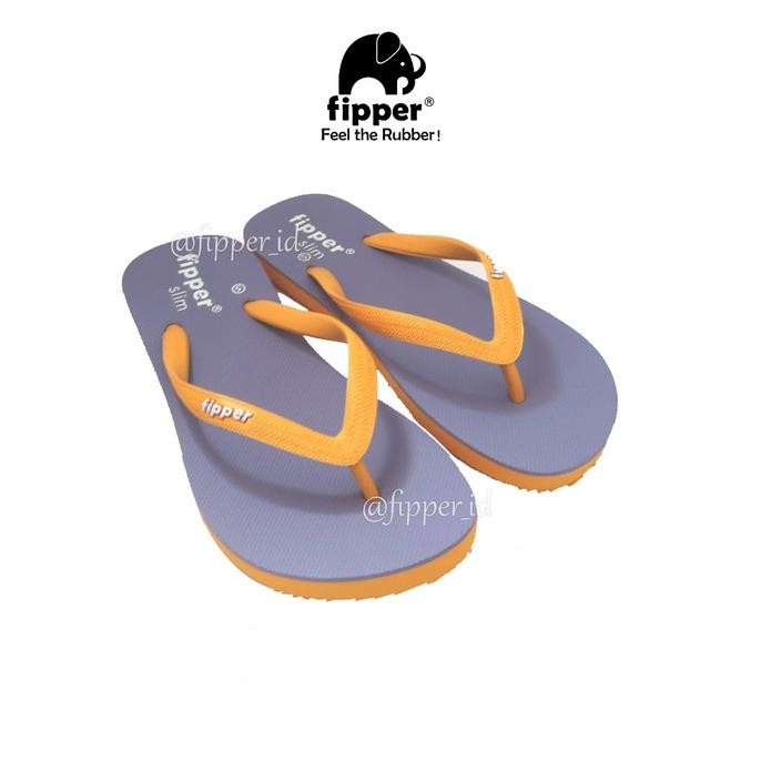 Terbaru [Fipper Slim] - Violet Rock/Yellow Goldenrock - Sandal Wanita/Perempuan Original