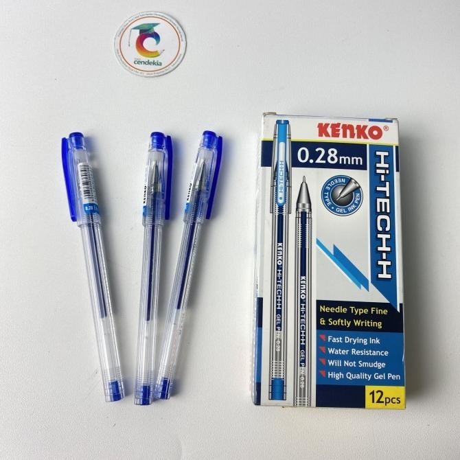 

] pulpen KENKO Hi-Tech-H biru 0.28 mm