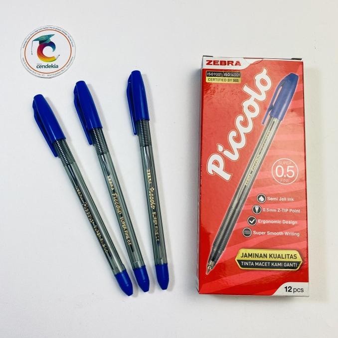 

Ready...Ready...Ready...] Pulpen Zebra Piccolo biru 0.5mm