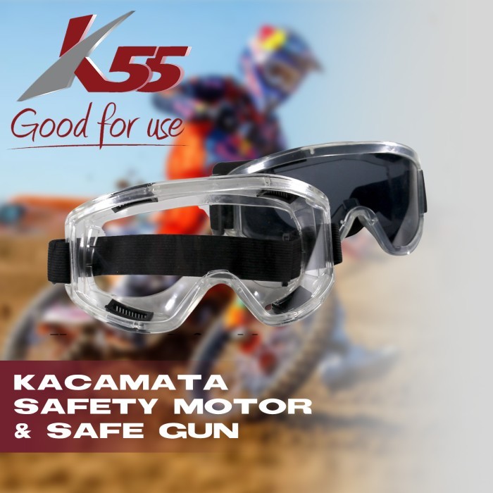 TERLARIS Kacamata Motor Cross Air Soft Gun