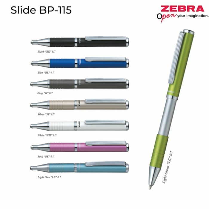 

Zebra Slide BP-115 oil based ink 0.7mm