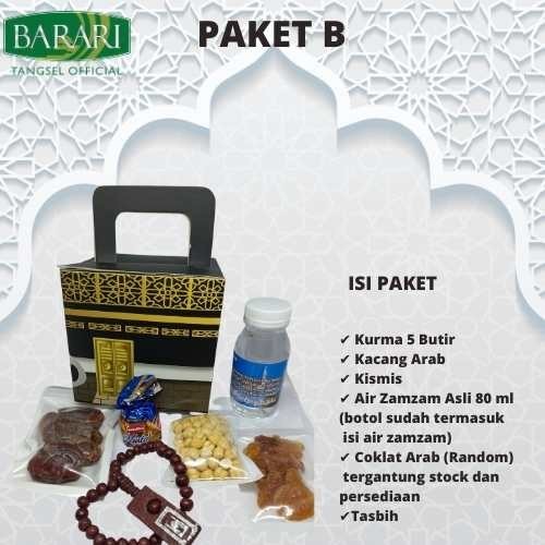 

Isi 25 Pcs Paket Oleh-Oleh Haji Dan Umroh Bentuk Ka'Bah Hampers New