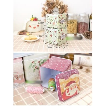 Christmas Season Tin Box Set / Kotak Tempat Penyimpanan Hadiah Natal