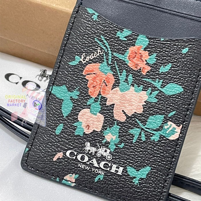 

Lanyard Coc 91792 Midnight Black With Rose Bouquet Print Lanyard Id Original
